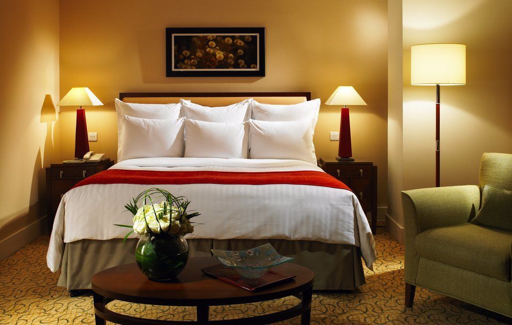 London Marriott Hotel Canary Wharf Luaran gambar A bedroom at the hotel